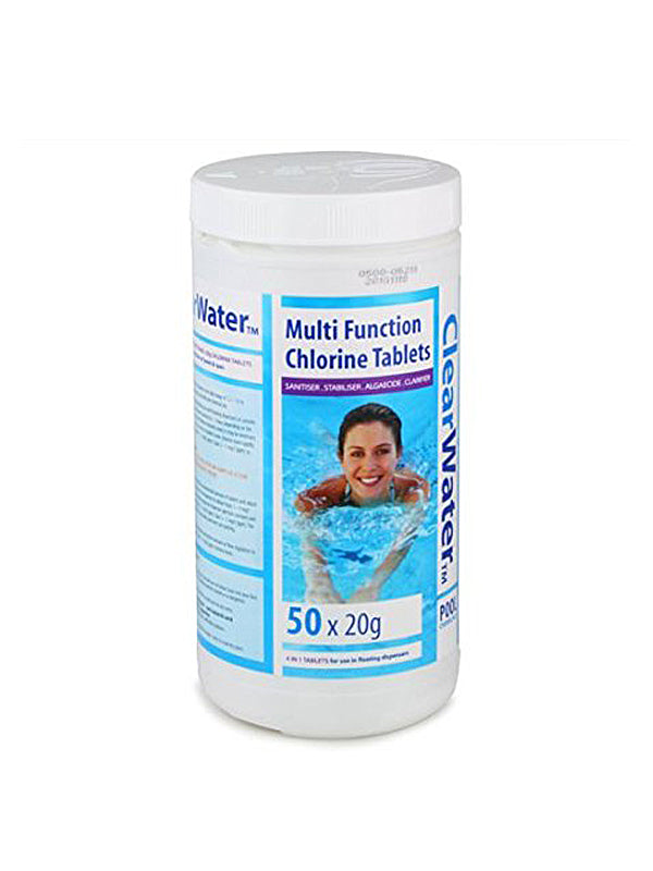 1kg Clearwater Multifunction Chlorine Tablets - 20g