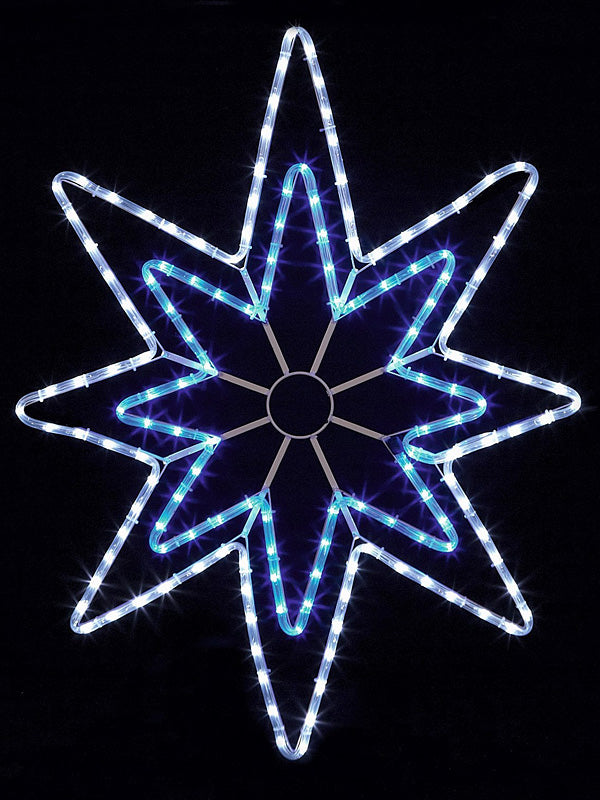 95cm LED Star Christmas Rope Light Silhouette - Blue & White