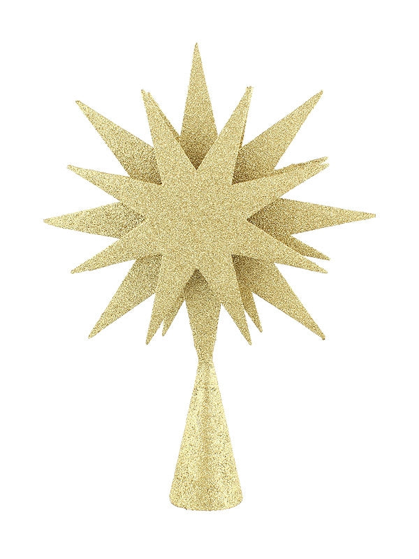 35cm Octastar Tree Topper - Gold
